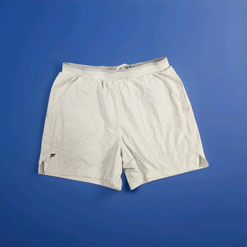 Fabletics Fundamental Shorts Mens L Stretch Lined 5" Athletic Casual Workout Gym